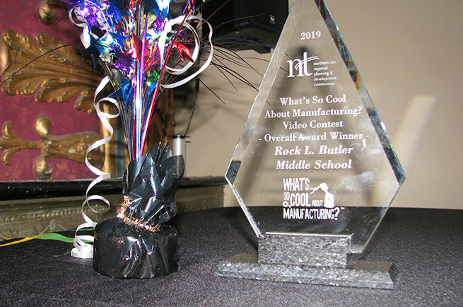 Photo of a trophy from the Northern Tier PA Contest