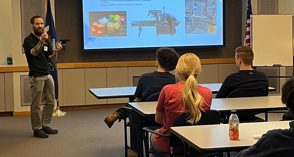Photo from a classroom presentation by a PA Dream Team - Philadelphia Region member
